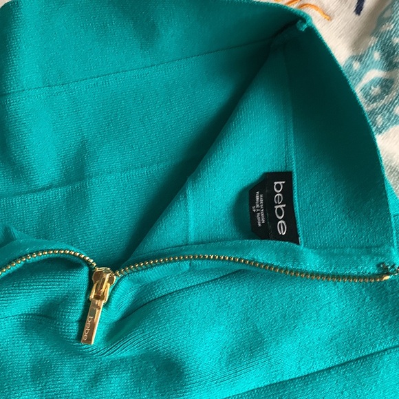 Bebe bandage skirt - teal color - Picture 3 of 3